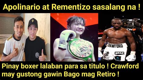 Apolinario Makakasama Si Inoue Crawford May Gustong Gawin Bago Mag