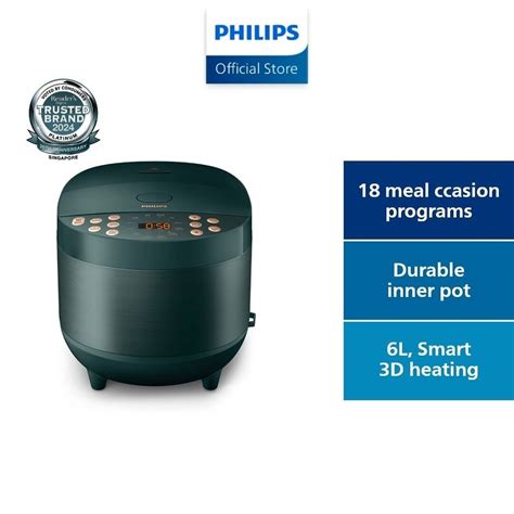 Philips Digital Rice Cooker 3000 Series 18l Hd451862 18 Programmes