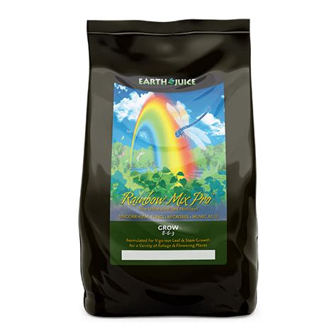 Earth Juice Rainbow Mix Pro Grow Fertilizer For Stem And Leaf Growth