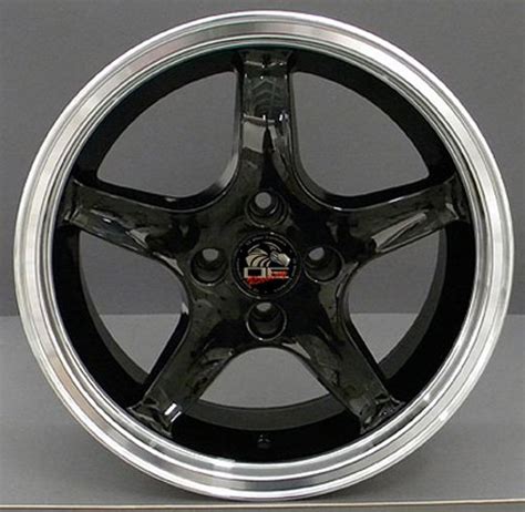 17 Fits Ford Mustang 4 Lug Cobra R Wheel Black 17x8 Mustang Depot