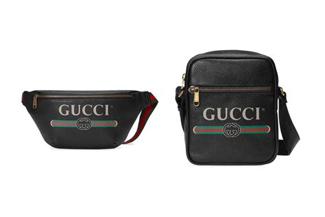 Guccis Logo Fanny Pack And Belt Bag In Black Hypebae