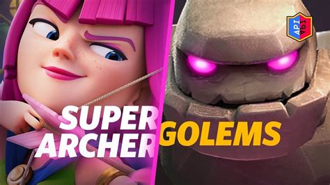 88th clash royale défi des super archères vs Golem clashroyale YouTube