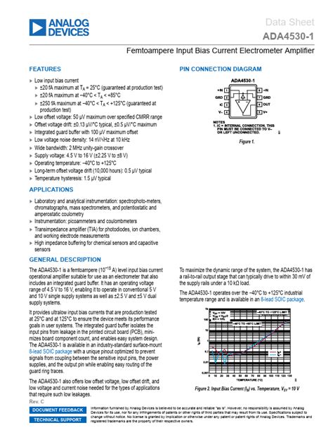 Ada Datasheet Amplifier Equivalent Analog Devices