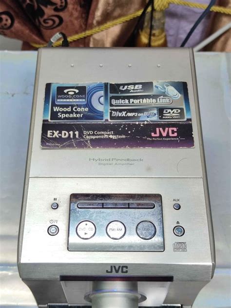 Jvc Ex D Wood Cone Micro Hifi Dvd Cd Player Audio Soundbars