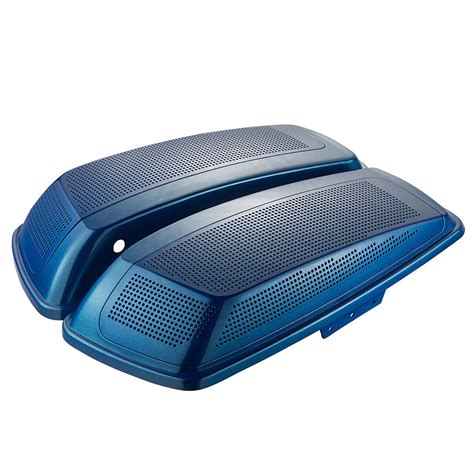 Daytona Blue Dual X Inch Saddlebag Speaker Lids Fit For Harley