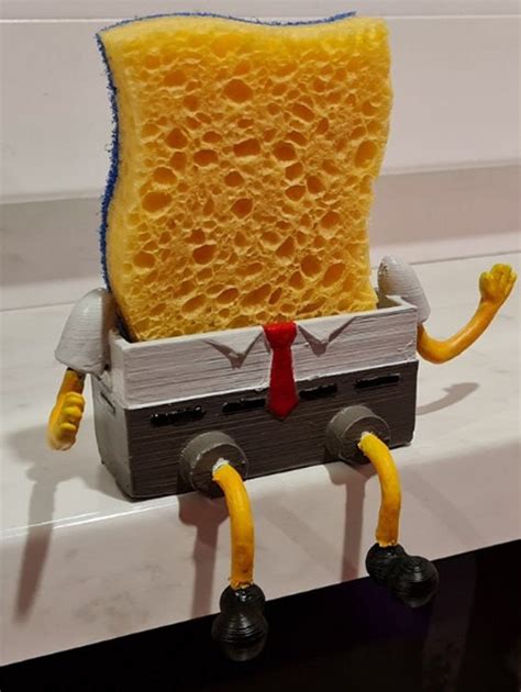 Spongebob Sponge Holder Stl Files Stl Files For 3d Printers Etsy Ireland