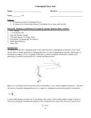 Expt 06 Centripetal Force Lab Docx Centripetal Force Lab Name