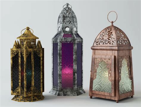 Metal moroccan lanterns 3D model - TurboSquid 1193383