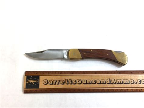 Vintage Bear Hunter Lb Solingen Folding Pocket Knife Closed