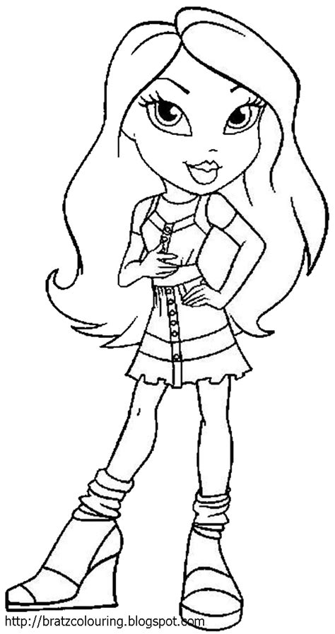 Dibujo De Bratz Para Colorear Y Pintar