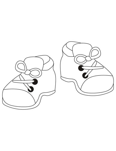 Kids shoes coloring pages | Download Free Kids shoes coloring pages for ...