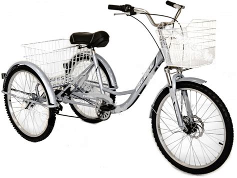 Трехколесный велосипед IZH-BIKE (Иж-Байк) Фермер 24" 2024 Серебристый ...
