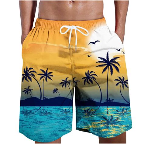 Waenqinla Mens Swimming Trunks Big And Tall Elastic Wiast Beach Shorts