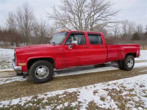 1987 Chevrolet R30 Crew Cab Dually 454 Tbi Th 400 Chevy 1 Ton 2 Wheel Drive Read