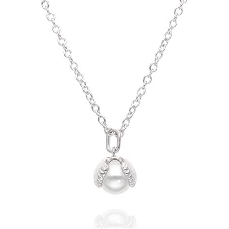 Collier La Petite Perle En Argent Et Perle Ae C Pl Aelys