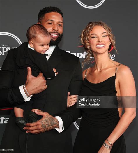 Odell Beckham Jr., Lauren Wood, and Zydn Beckham at The 2022 ESPYS ...