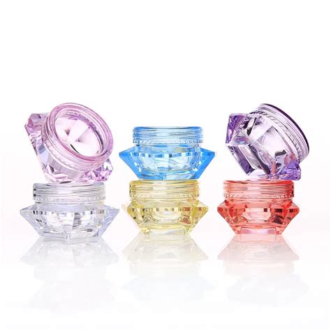 Pot Cosm Tique En Plastique Transparent Pi Ces Petit Chantillon