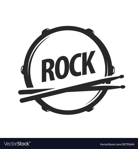 Logo of rock school Royalty Free Vector Image - VectorStock