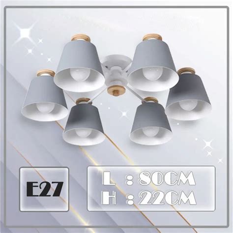 Люстра потолочная,серый,6 ламп,Цоколь E27 ,люстры купить на OZON по ...