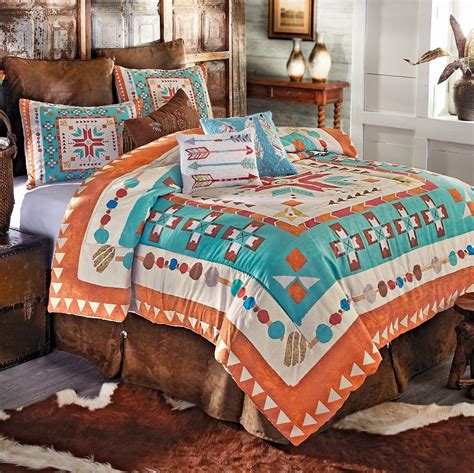 Turquoise And Orange Creative Beautiful Bedding For A Southwest