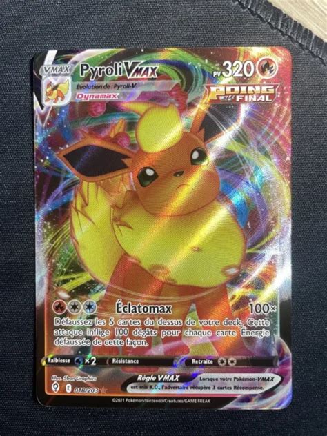 Carte Pokemon Fr Pyroli Vmax Evolution Celeste Eb Neuve Eur