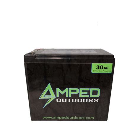 Amped Outdoors 30ah Lithium Battery Lifepo4 Wide Dakota Angler