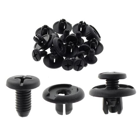 40pcs Car Body Plastic Rivets Push Pin Fastener Retainer Bumper Fender Trim Clip Ebay