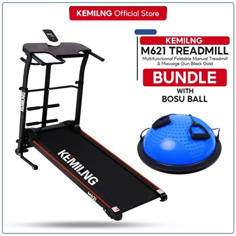 Kemilng M621 Multifunctional Manual Treadmill With Bosu Ball Balance