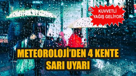 Meteoroloji Den Kente Sar Uyar Kuvvetli Ya Geliyor