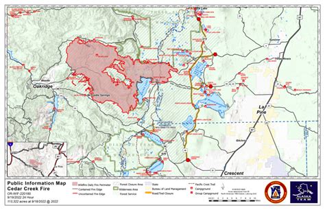 Cedar Creek Fire September 19 2022 Daily Update At 900 Am • Highway