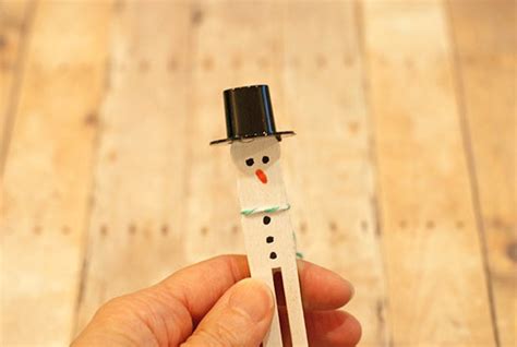 Simple Snowman Clothespin Ornament Tutorial Factory Direct Craft Blog