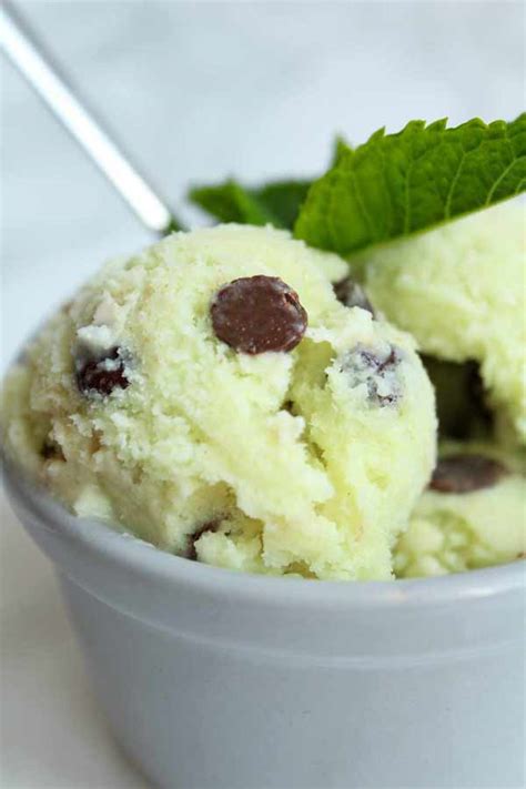 Vegan Mint Chocolate Chip Ice Cream Bakedbyclo Vegan Dessert Blog