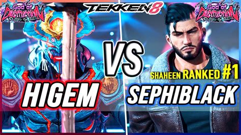 T Higem Yoshimitsu Vs Sephiblack Ranked Shaheen Tekken