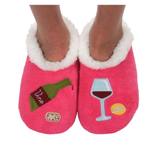 Snoozies Classic Splitz Applique Slippers Wine Ts Popsugar