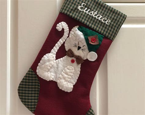 Cat Stocking, Cat Christmas Stocking, Stocking for Cat, Christmas ...