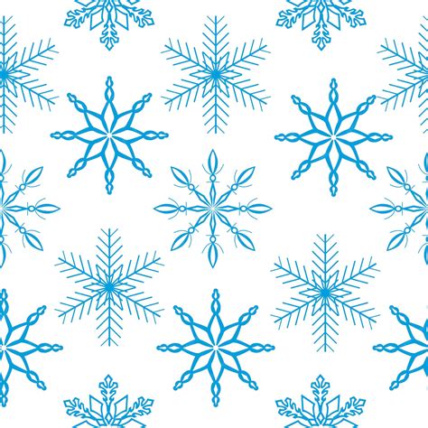 Premium Vector | Winter seamless snowflake pattern. frozen and snow ...