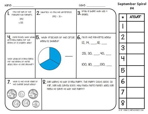 Daily Math Spiral Review Help Students Retain EVERYTHING You Teach