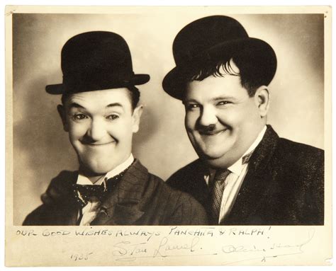 Laurel and Hardy, A signed publicity photograph | Christie’s