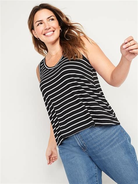 Old Navy Luxe Jersey Knit V Neck Tank Top For Women