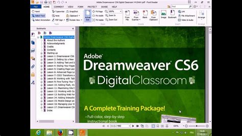 Adobe Dreamweaver Cs Classroom In A Book With Lessons Files Youtube