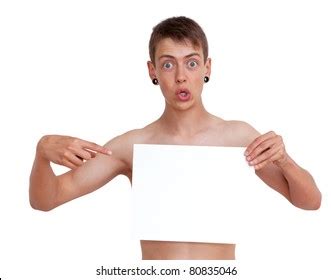 160 Naked Guy Holding Blank Sign Images Stock Photos And Vectors