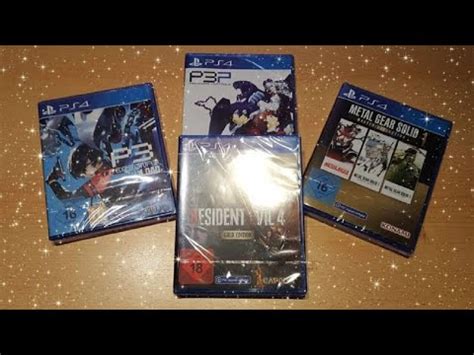 Unboxing Metal Gear Solid Collection Persona Resident Evil Sony