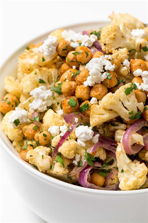 Roasted Cauliflower Salad With Lemon Tahini Dressing Is A Refreshing