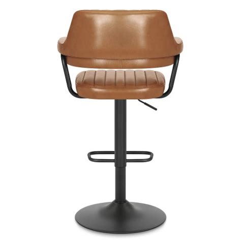 Scout Real Leather Stool Brown Atlantic Shopping