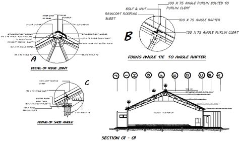 Steel Truss Details Dwg