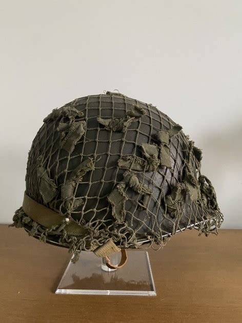 Original Wwii Us M1 Helmet With Camo Net 1939 1945 Charitystars