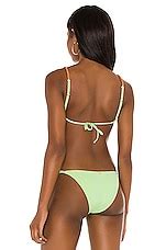 Vix Swimwear Elis Tri Parallel Bikini Top In Lime REVOLVE