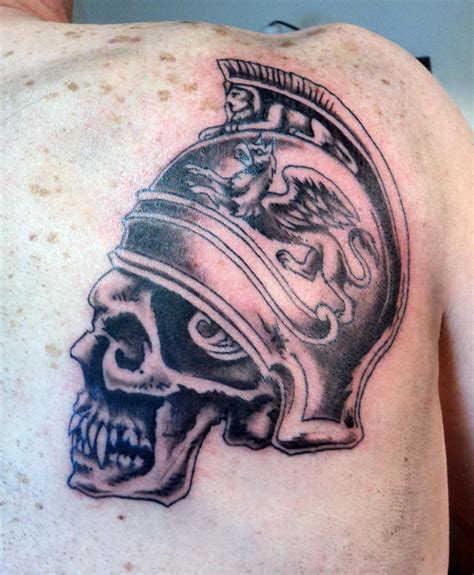 Centurion skull tattoo by Kiartia on DeviantArt