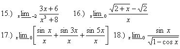 Limita Funkce Sb Rka P Klad Z Matematiky Fyziky A Chemie Pro