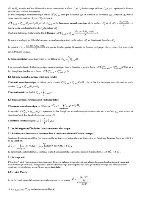 Thermique Thermique Industrielle Lois Fondamental